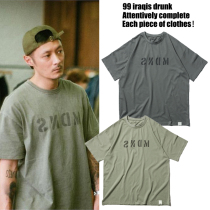 MADNESS MDNS WRUEI WASHED TEE YU WENLE TIDE brand short-sleeved T-shirt MENs all-match BASE SHIRT
