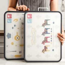 German cutting board Antibacterial mildew Household multi-functional double-sided cutting board Plastic cutting fruit chopping board Kitchen sticky board Steaming board