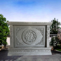 Granite Shadow Wall wall Stone Sculpture Relief Mural Courtyard Doorway Marble Head Mirror Wall Retro New Chinese Cultural Wall