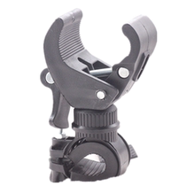 Rotating bicycle lamp holder flashlight clip riding equipment fixed bracket mountain bike pump pipe handlebar clip