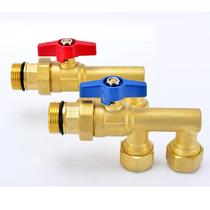 Professional F-valve floor heating water separator to add two-way end special water separator valve ball valve 162 multi-function