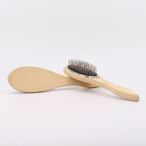 Wig wide teeth large steel comb wooden handle wooden airbag steel comb cosplay special care care tool accessories