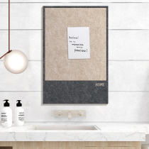 Notepad personality Photo Wall non-punching 3d three-dimensional background wall sticker black Nordic creative decorative felt Board