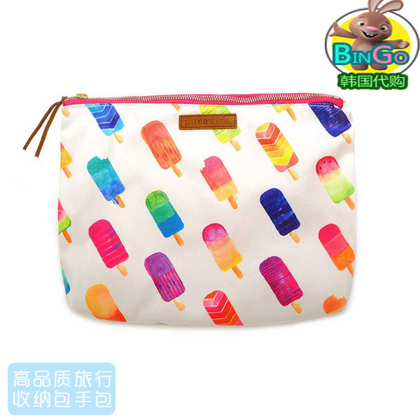 South Korea BARREL outdoor tourism finishing print color folding handbag collection bag 16 summer new