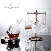 European-style high-end light luxury crystal glass high-legged grape wine glass creative tumbler decanter household set