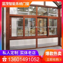 Shanghai Jiangsu Nantong Lanmao sound insulation high-grade broken bridge aluminum alloy doors and windows balcony sun room custom translation window