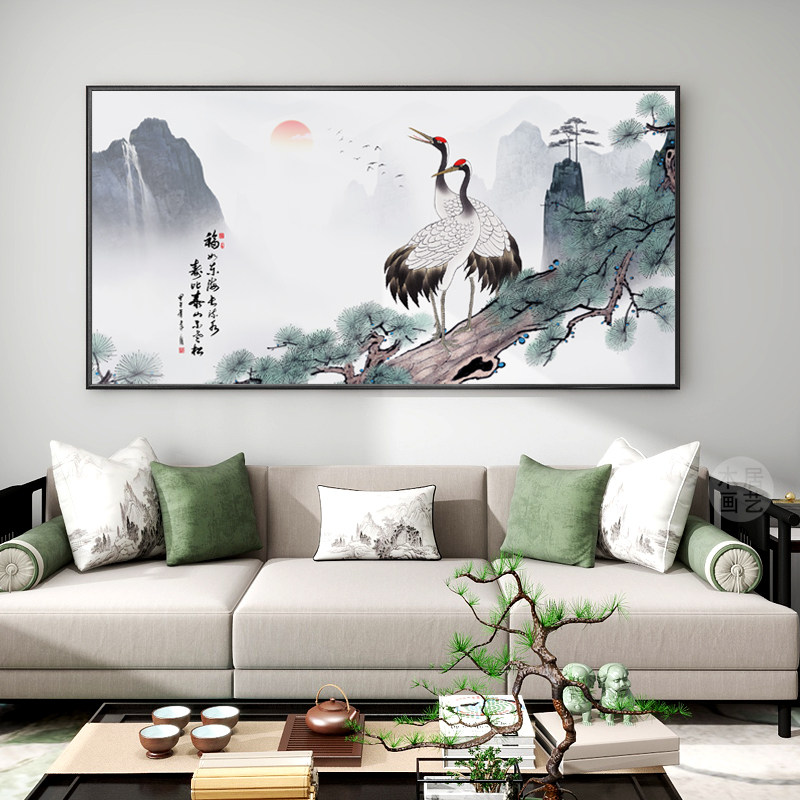 松鹤延年堂屋装饰画-松鹤延年堂屋装饰画促销价格、松鹤延年堂屋装饰画