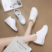 South Korea thick floor increased small white shoes in the spring and autumn of 2022 new slope and leisure sports plus velvet tourist shoes
