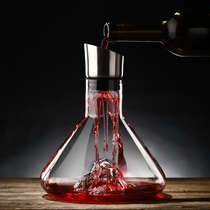 European waterfall red wine quick decanter household lead-free glass filter bottle creative wine dispenser