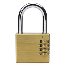 Large copper password lock Warehouse plant door padlock rainproof waterproof antirust dormitory lock Cabinet household copper lock