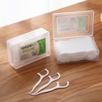 Bow dental floss stick for family installation ultra-fine portable cleaning dental floss children teeth flat dental stick dental stick line