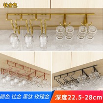 304 stainless steel one frame wine glass rack upside down household wine glass rack hanging wine glass rack ornaments hanging cup rack