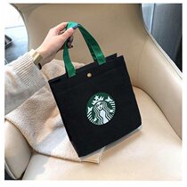 Star dad gram canvas bag female Hand bag jewelry bag student make-up class bag mother bag Japanese lunch box to work lunch bag