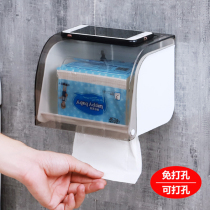 Toilet Pumping Paper Box Hung Wall-mounted Roll Paper Box Home Free Punch Hygienic Paper Box Shelve Toilet Paper Towel Box