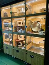 At the time of the cats the three secondhand dragon and cat cabinet cages.