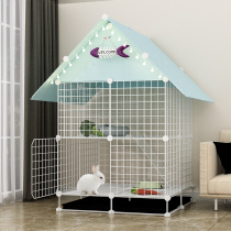Rabbit Cage Home Pet Supplies Double Room Special Size Villa Rabbit Cottages Small Automatic Conservancy Breeding