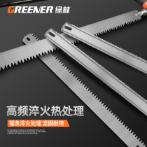 Green forest hacksaw blade high carbon steel hand 300mm woodworking saw Blade film fine tooth metal small saw blade tool