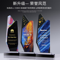 Trophy Creative Custom Crystal Trophy Custom Made Free Lettering Team Excellent Employee Trophy