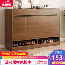  Shoe cabinet household door outside the entrance door indoor good-looking simple dust-proof storage bedroom economical solid wood shoe rack