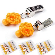 Factory direct sales Lei Yin referee metal whistle basketball football game training with stainless steel big OK copper whistle