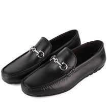 Special cabinet chic mens shoes spring new casual leather shoes men upscale genuine leather jacket feet soft face ultra light fashion bean-bean shoes