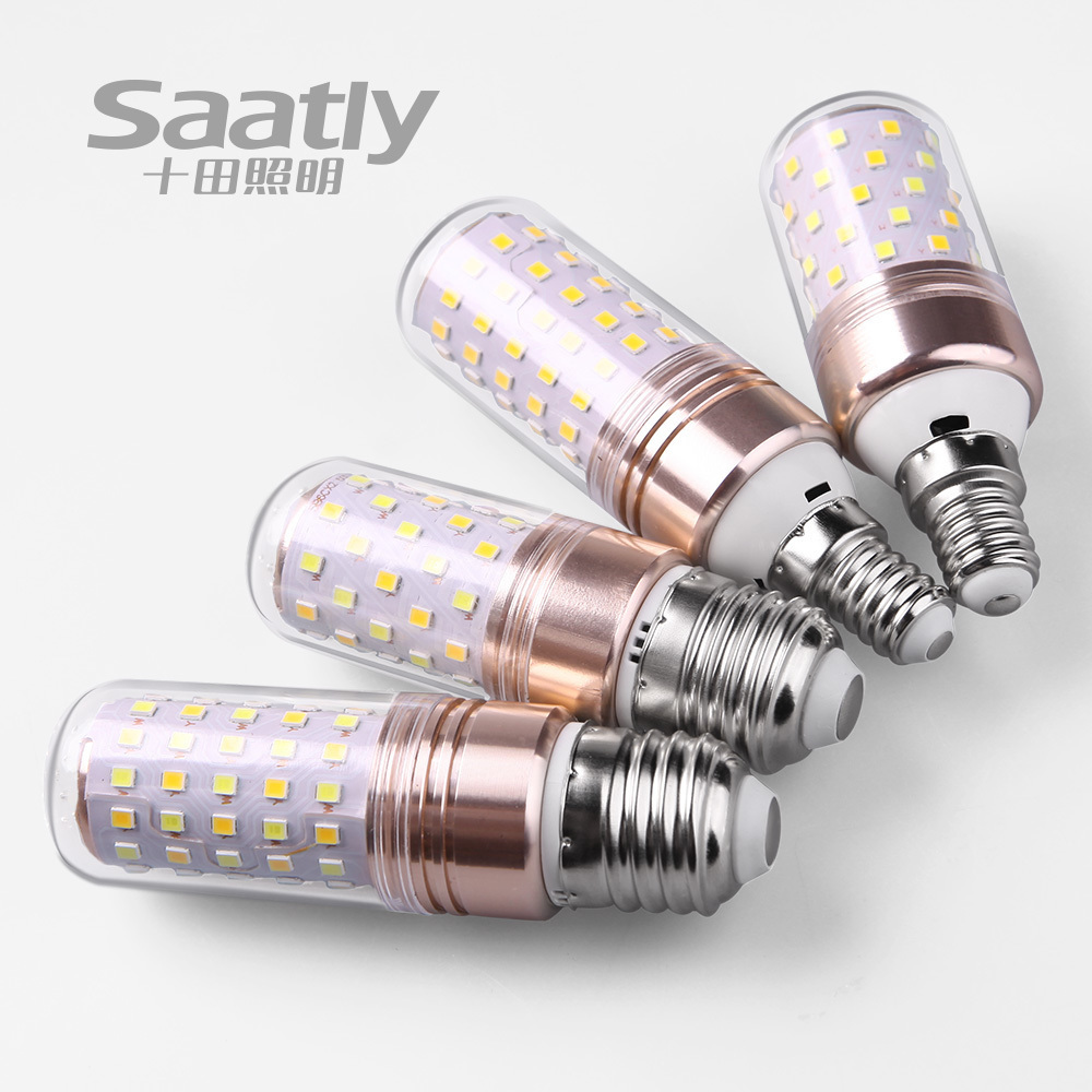 Shitian Ultra-bright LED Bulb Corn Energy-saving Lamp e27e14 Screw Port Household White Intelligent Bulb Skycat Elf