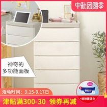 Alice plastic storage cabinet Japanese multi-layer thickened slit drawer living room bedroom kitchen five bucket clothes cabinet