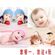 Baby poster photo pictorial Cute beautiful pregnant woman prenatal education big picture wall sticker art male and female baby doll pictures