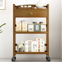 Tea Cabinet Shelving room Dining Room Tea Table Containing Kitchen Table Plate Dining Room rack Easy multilayer removable tea water caravan
