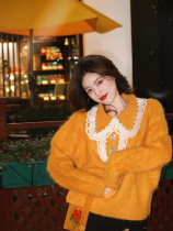 Japanese sweater 2021 new popular women loose wear Foreign style gentle style Korean version lazy design sense minority