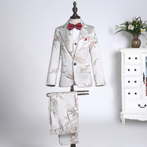 Childrens suit dress mens suit wedding flower girl dress boy suit suit slim Korean version of small suit three-piece suit