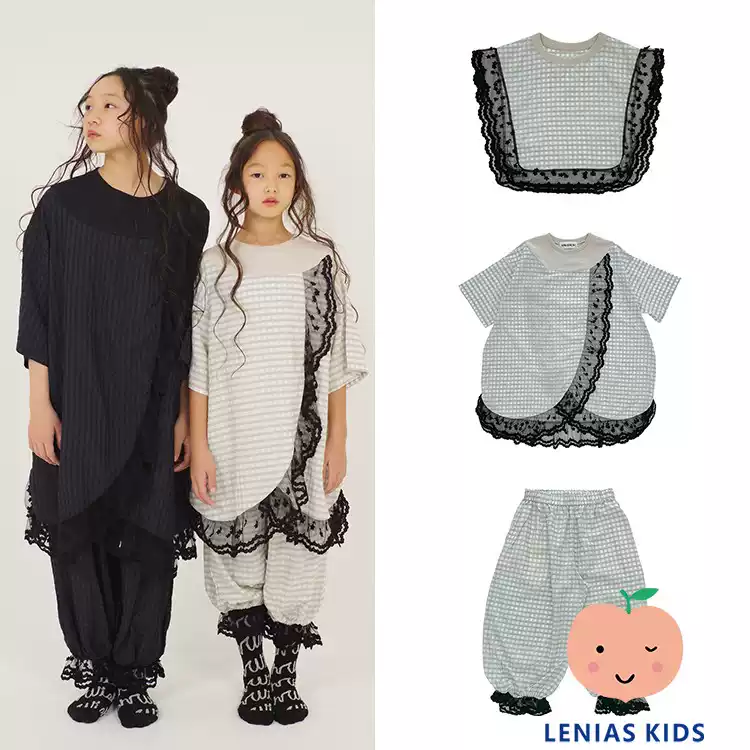Lenias LN家日本unionini 23SS春夏时尚 蕾丝边套装