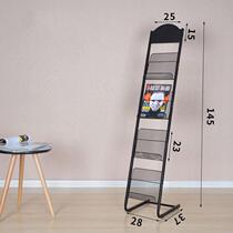Press paper shelf in the magazine shelf to display the information shelf floor brochure Vertical office profile documents