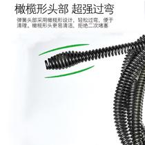 Black-plated electric pipe dredger Household k-pass sewer tool poke toilet kitchen artifact pass plugging machine bomb