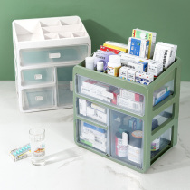 Medicine Box Home Clothing Domestic Large Capacity Medicine Box Medical Medical Case Medicine Drug containing box drawer-type medicine box