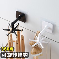 Rotary Hook Shelving Towel Rag Towel Rag Kitchen Pendant Wall-mounted Free Multifunction Pan Shovel Containing Shelf