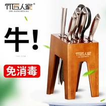 Knife holder Rack Kitchen Supplies Multifunction Cutter Holder Knife Holder Kitchen Knife Rack Non Solid Wood Bamboo Home