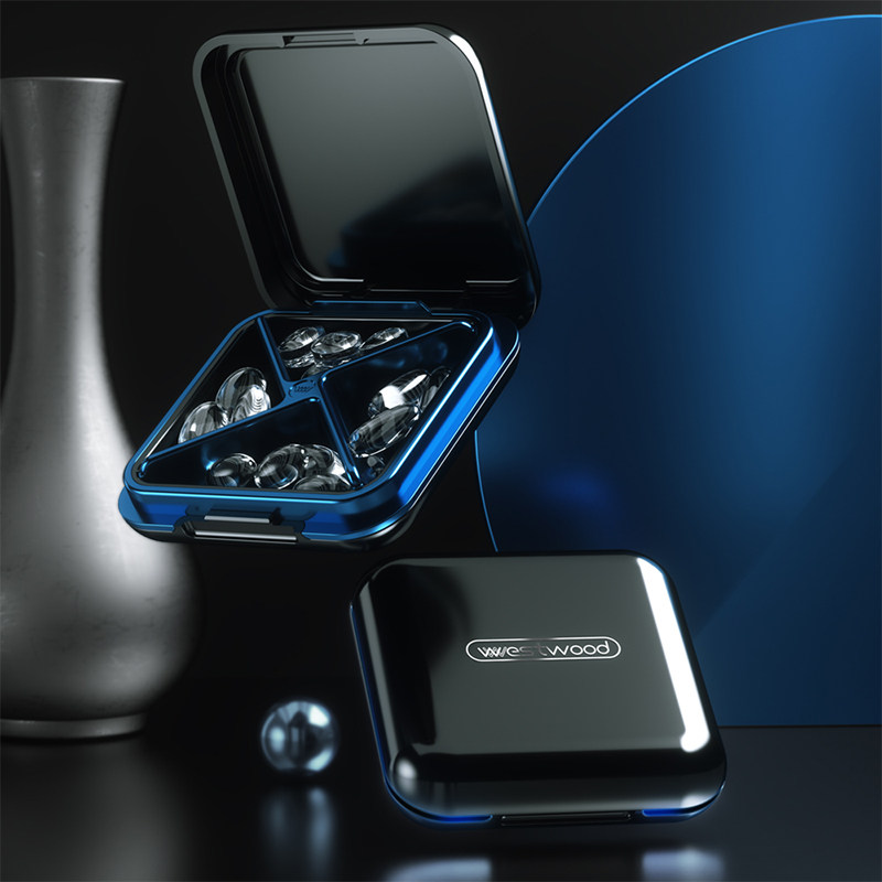 Japanese small medicine box portable small mini 7-day large-capacity dispenser carry-on tablet drug packing box