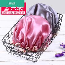Bath Hood shower cap Womens waterproof cute hair cap anti-oil smoke cap adult long hair wash head hat free of wet