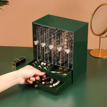 Jewelry storage box high-grade exquisite Net red anti-oxidation large-capacity Jewelry necklace earrings earrings ear studs earrings display rack