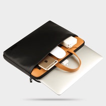 Apple Xiaomi laptop bag portable men macbook air13 inch pro13 3 English 14 inch 15 inner bile bag 12 5 leather 11 Lenovo 16 tide 7000