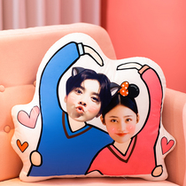 Cute plush toy custom doll doll couple humanoid photo double-sided diy pillow sleeping Doll Girl