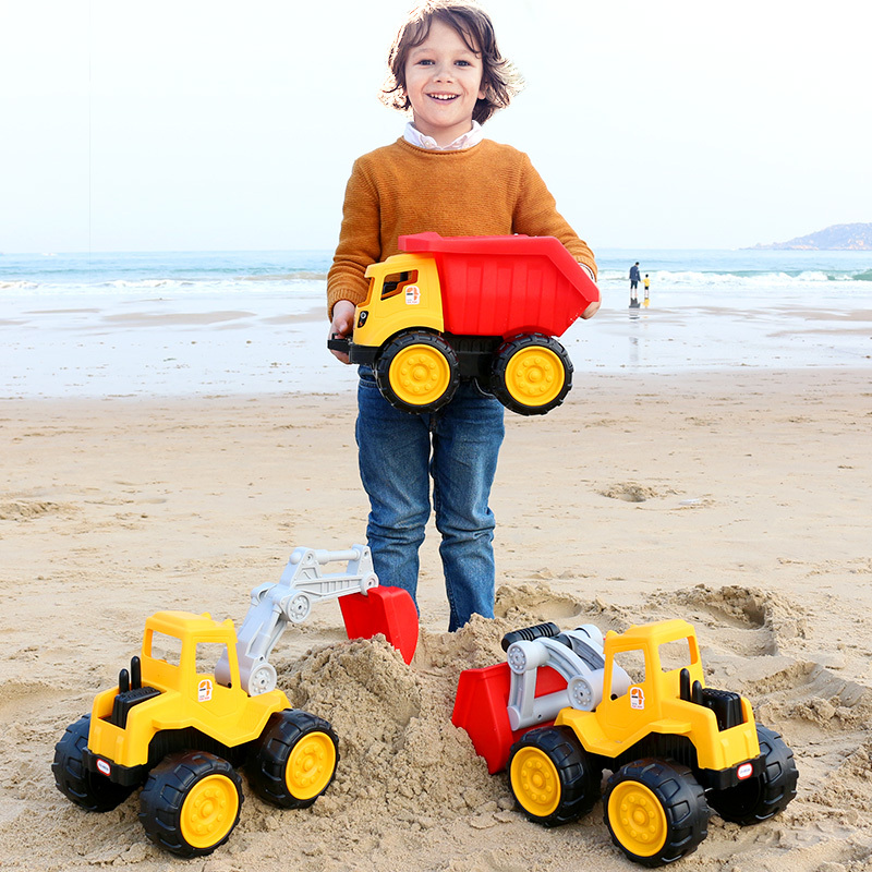 Beach engineering truck set children's excavator toy truck boy excavator shovel dump truck bulldozer excavator