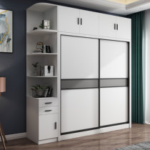 Sliding door wardrobe home bedroom simple modern New Door Door Cabinet white wooden sliding door big wardrobe furniture