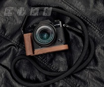 Ultra Soft Samurai Black Camera Pendant Leather Shoulder Strap Camera Braces Original Cross Stitches Genuine Leather Camera Rope