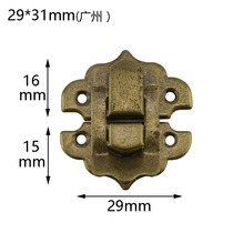Guangzhou 29 * 31MM packing box accessories wooden box small buckle buckle hardware iron buckle flower buckle box buckle