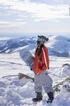 Mountain ski gear 21-22qleo ski suit velvet material waterproof windproof loose loose jacket men and women same model