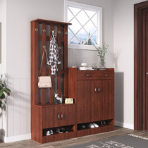 New Chinese door shoe cabinet with hanger integrated simple modern porch Hall multifunctional storage locker