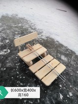 Solid wood ice skating truck ice climbing plow for children and adults