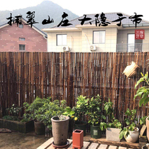 Carbonized bamboo fence Bamboo pole Anti-corrosion bamboo fence fence Outdoor courtyard Farm house bed and breakfast decoration climbing pergola
